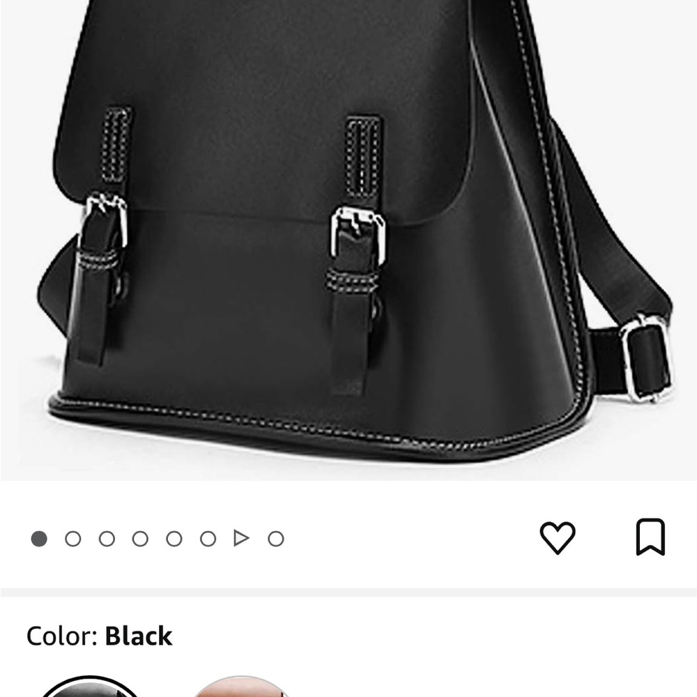 Black cowhide leather backpack with GOLD TONE hardware, new with tags.
